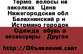 Термо- волосы на заколках › Цена ­ 400 - Нижегородская обл., Балахнинский р-н, Истомино городок Одежда, обувь и аксессуары » Другое   